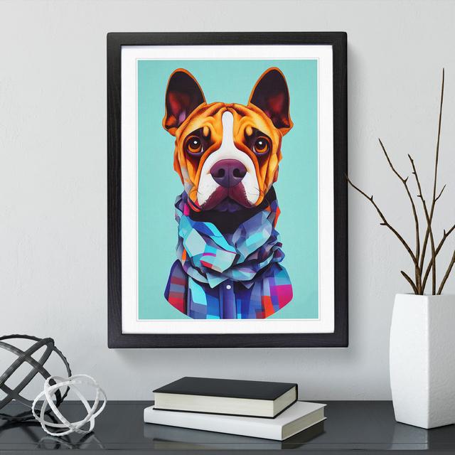 Proud Dog - Wrapped Canvas Print Latitude Run Format: Black Framed, Size: 64cm H x 46cm W on Productcaster.