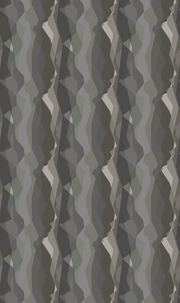 Kristyna Geometric Vertical Graphic Lines 10m x 53cm Wallpaper Roll 17 Stories Colour: Dark Grey/Black on Productcaster.