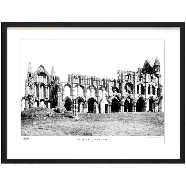 'Whitby, Abbey 1901' by Francis Frith - Picture Frame Photograph Print on Paper The Francis Frith Collection Size: 45cm H x 60cm W x 2.3cm D on Productcaster.