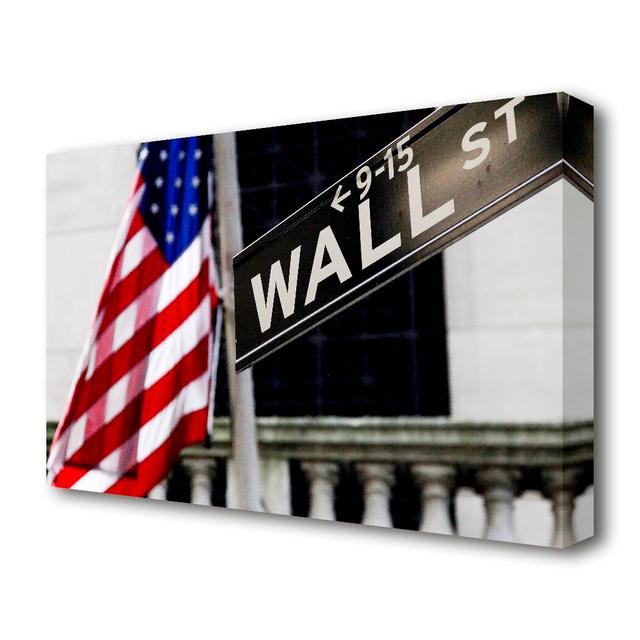 Wall Street Flag World Flags - Graphic Art Print on Canvas East Urban Home Size: 81.3 cm H x 121.9 cm W on Productcaster.