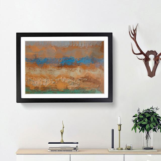 Taking It Easy in Abstract - Picture Frame Painting Print East Urban Home Frame Option: Black Framed, Size: 62cm H x 87cm W x 2cm D on Productcaster.