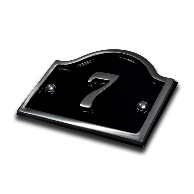 Jaclynn 11.5cm H Reflective Metal House Number Dakota Fields Number: 7 on Productcaster.