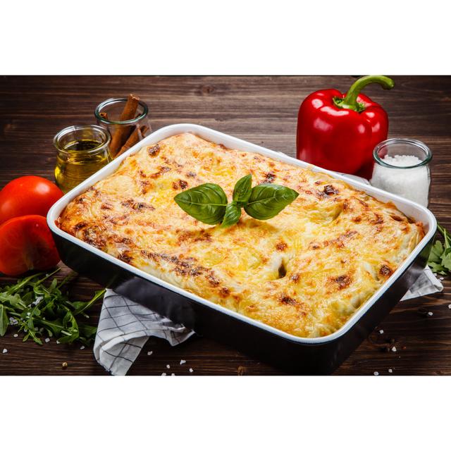 Lasagna by Gbh007 - Wrapped Canvas Print Ebern Designs Size: 51cm H x 76cm W x 3.8 cm D on Productcaster.