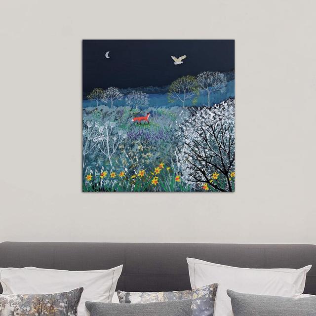 Spring Night by Jo Grundy - Wrapped Canvas Painting Print Latitude Run Size: 66.04cm H x 66.04cm W x 1.91cm D on Productcaster.