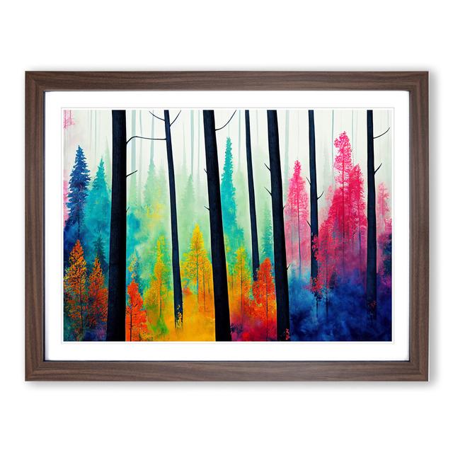 Summer Forest Colours Vol.4 - Picture Frame Painting Alpen Home Frame Colour: Walnut Framed, Size: 46cm H x 64cm W x 2cm D on Productcaster.