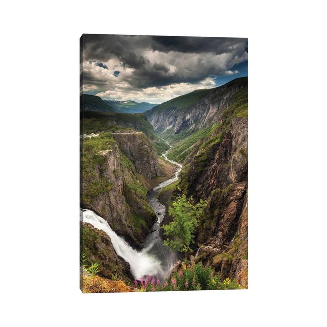 Vøringfossen, Waterfall In Norway by Mikolaj Gospodarek - Wrapped Canvas Print Alpen Home Size: 101.6cm H x 66.04cm W x 1.905cm D on Productcaster.