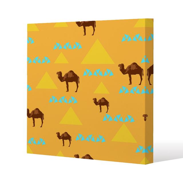 Camels & Pyramids Canvas Print Andrew Lee on Productcaster.