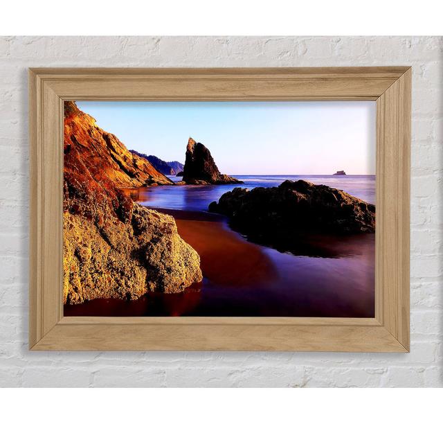 Ocean Rocks - Single Picture Frame Art Prints Bright Star Size: 59.7cm H x 84.1cm W x 8cm D on Productcaster.