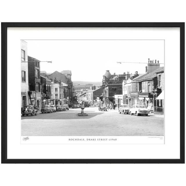 'Rochdale, Drake Street C1960' by Francis Frith - Picture Frame Photograph Print on Paper The Francis Frith Collection Size: 28cm H x 36cm W x 2.3cm D on Productcaster.