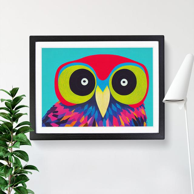 Bold Abstract Owl Vol.1 - Picture Frame Graphic Art Alpen Home Size: 25cm H x 34cm W x 2cm D, Frame Colour: Black Framed on Productcaster.