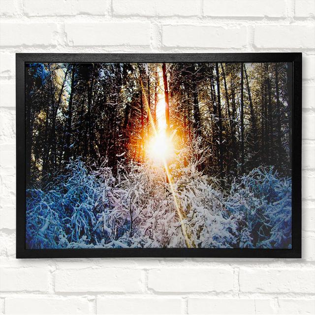 Closed Corner Frame Art Prints on Wood Alpen Home Size: 42cm H x 59.7cm W on Productcaster.