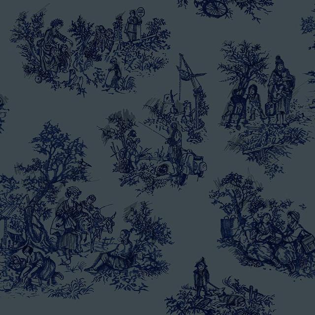 Huang 10m x 52cm Matte Paste the Wall Wallpaper Roll Rosalind Wheeler Colour: Blue/Grey on Productcaster.