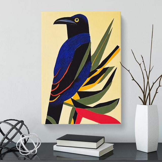 Hany Raven Bird Abstract Vol.2 - Wrapped Canvas Graphic Art Marlow Home Co. Size: 50cm H x 35cm W on Productcaster.