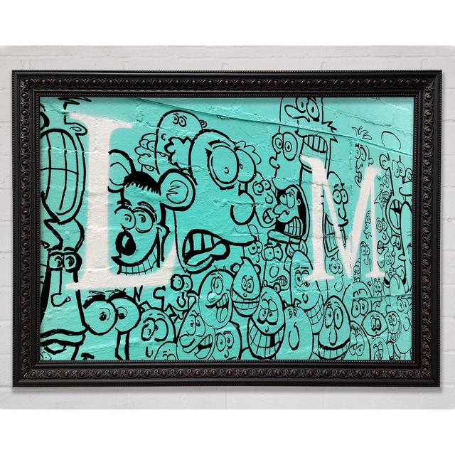 Cartoon Faces Framed Print Bright Star Size: 100cm H x 141.4cm W on Productcaster.