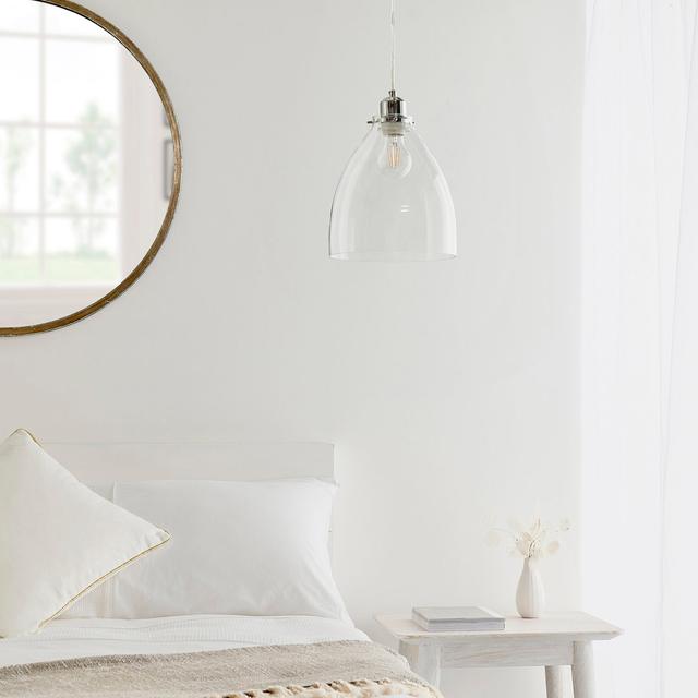 25cm H Glass Bell Lamp Shade ( Screw On ) in Trent Austin Design on Productcaster.