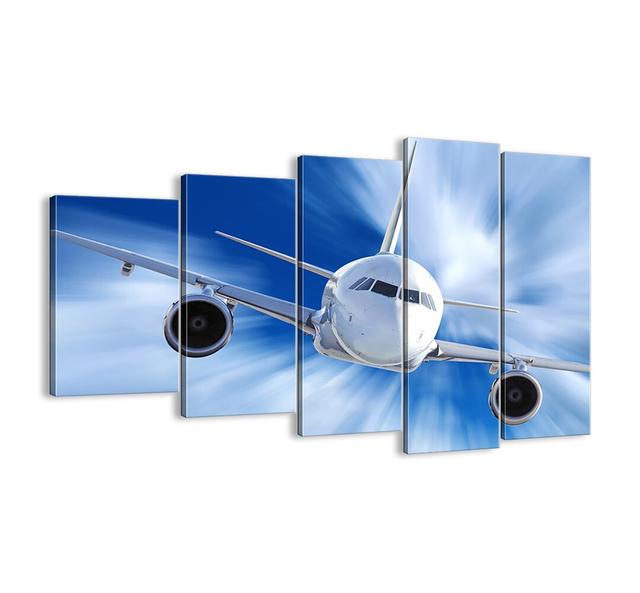 Faster Than the Wind in the Sky - 5 Piece Unframed Graphic Art Print Set on Canvas Brayden Studio Size: 100cm H x 150cm W x 1.8cm D on Productcaster.