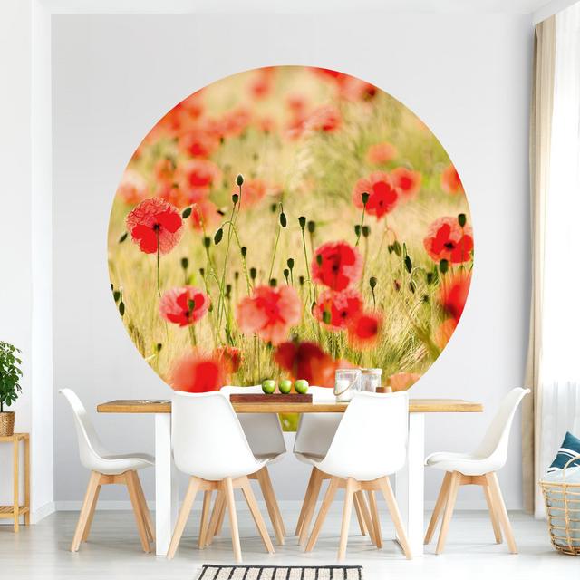 Knollview Matte Peel & Stick Mural Rosalind Wheeler Size: 200cm L x 200cm W on Productcaster.