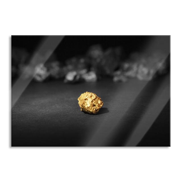 Gold Nugget in the Foreground - Unframed Photograph on Glass Brayden Studio Size: 60cm H x 80cm W x 0.4cm D on Productcaster.