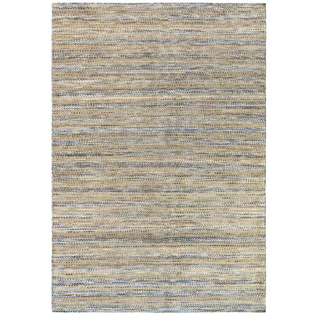 Wiens Striped Hand Woven Blue/Brown Area Rug Natur Pur Rug Size: Rectangle 200 x 290cm on Productcaster.