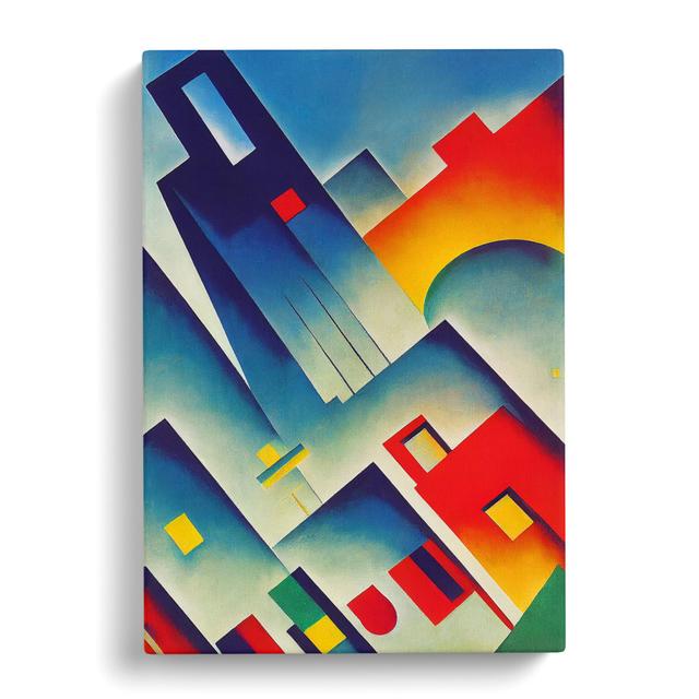 Unique Abstract Architecture No.3 Skyscraper Metro Lane Format: Wrapped Canvas, Size: 76cm H x 50cm W x 3cm D, Matte Colour: No Matte on Productcaster.