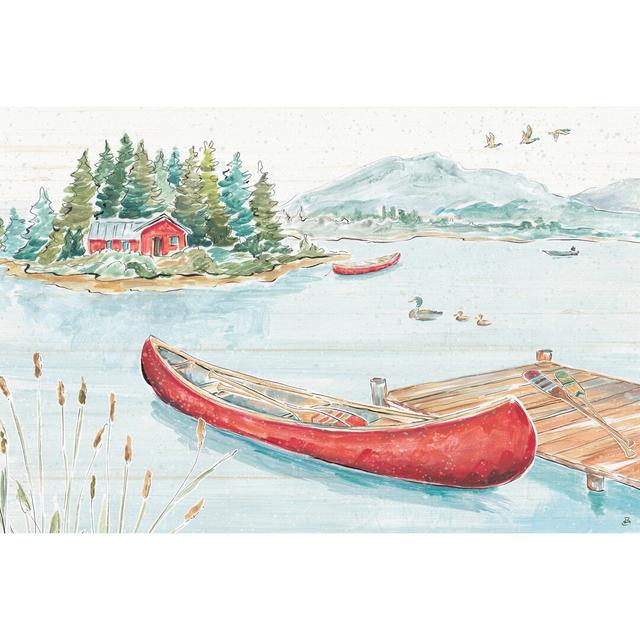 Lake Moments II by Daphne Brissonnet - Wrapped Canvas Painting Alpen Home Size: 20cm H x 30cm W x 3.8cm D on Productcaster.