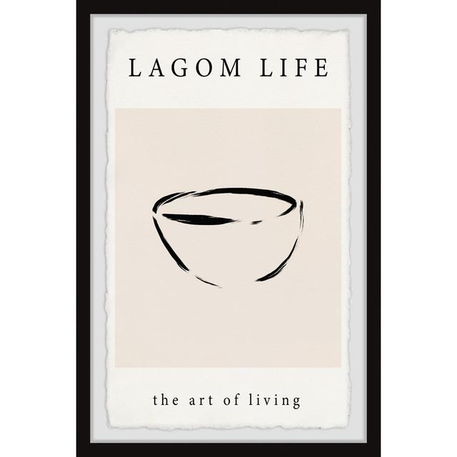 "Lagom Lifestyle" Framed Painting Print Ivy Bronx Size: 61cm H x 41cm W on Productcaster.