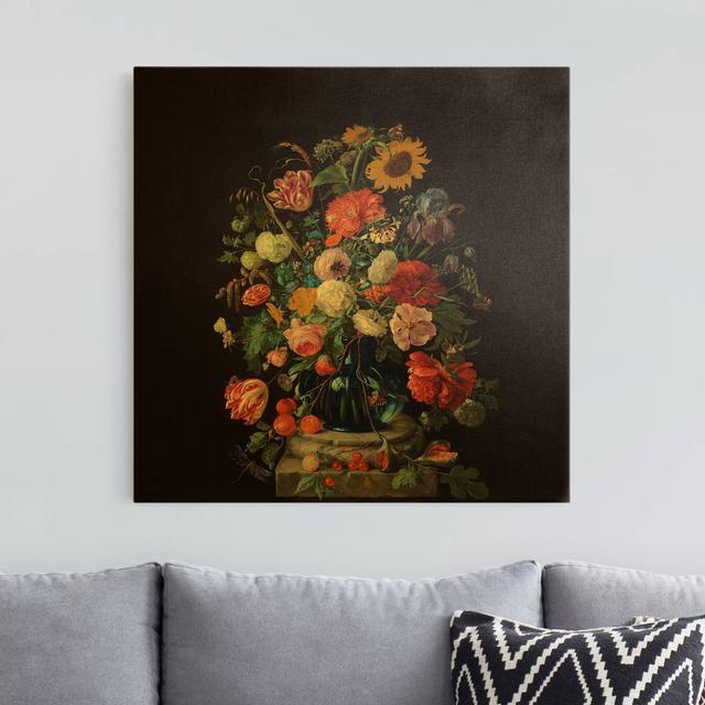 Leinwandbild Dunkles Blumenbouquet von Jan Davidsz de Heem Mercer41 on Productcaster.