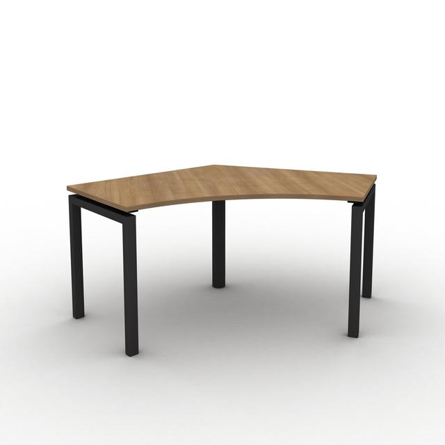 Grazian Corner Desk Ebern Designs Top Colour: Romana Cherry, Size: 73cm H x 111.5cm W x 600cm D, Frame Colour: Black on Productcaster.