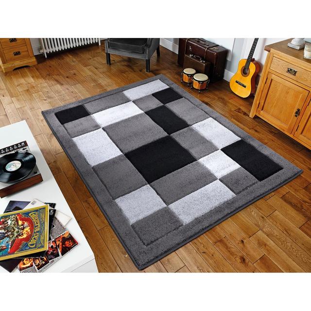 Durmish Power Loom Dark Grey Rug Ebern Designs Rug Size: Rectangle 200 x 290cm on Productcaster.