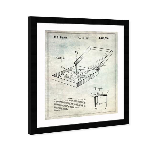 'Pizza Box Saver 1985' Framed Graphic Art East Urban Home Size: 31 cm H x 25 cm W on Productcaster.