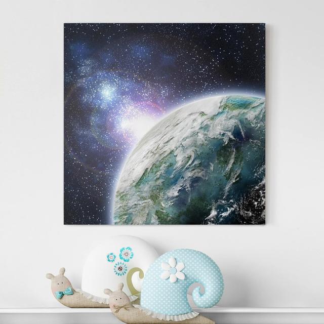 Leinwandbild Galaxy Light Ebern Designs Format: Leinwand 260g/m², Größe: 30 cm H x 30 cm B on Productcaster.