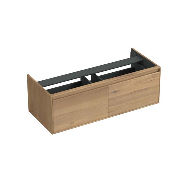 Forzalaqua 1200mm Wall Mounted Single Vanity Forzalaqua Vanity Unit Colour: Light Wood, Basin Finish: Oyster on Productcaster.