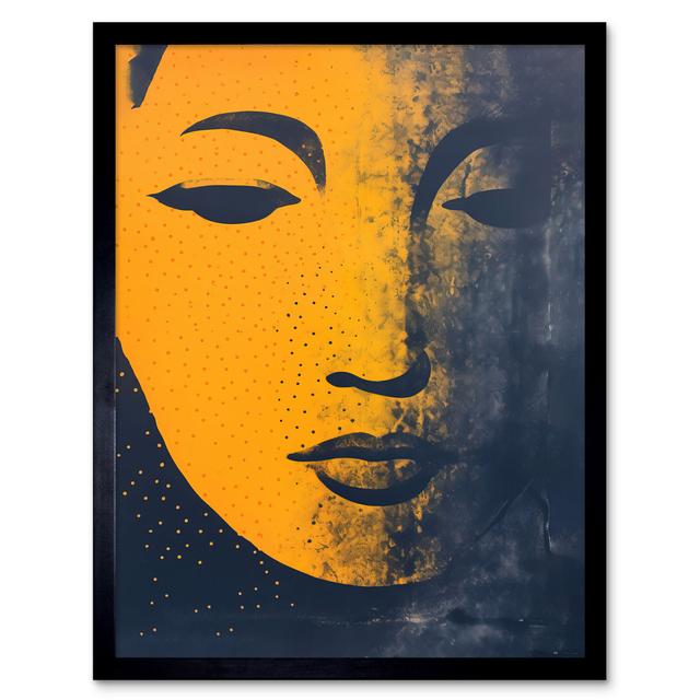 Gandhara Buddha Face - Single Picture Frame Print Latitude Vive on Productcaster.