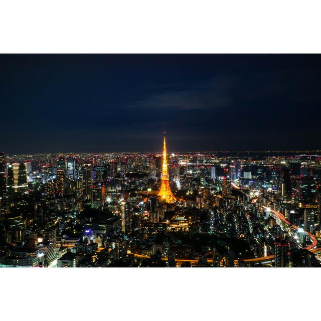 Tokyo Night View by Yujistyle - Wrapped Canvas Photograph 17 Stories Size: 30cm H x 46cm W on Productcaster.