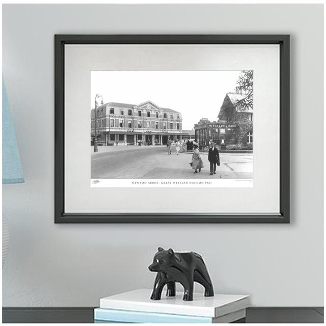 'Newton Abbot, Great Western Station 1927' by Francis Frith - Picture Frame Photograph Print on Paper The Francis Frith Collection Size: 45cm H x 60cm on Productcaster.