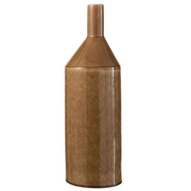 Smartt Brown Ceramic Table Vase Marlow Home Co. Size: 47cm H x 15cm W x 15cm D on Productcaster.