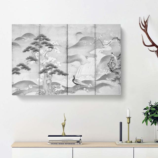 Birds & Flowers Of The Four Seasons by Kano Tan'yu - Wrapped Canvas Painting East Urban Home Size: 35cm H x 50cm W x 3cm D on Productcaster.