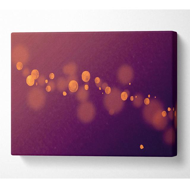 Golden Sparkle - Wrapped Canvas Art Prints Latitude Run Size: 66cm H x 106.6cm W x 10cm D on Productcaster.