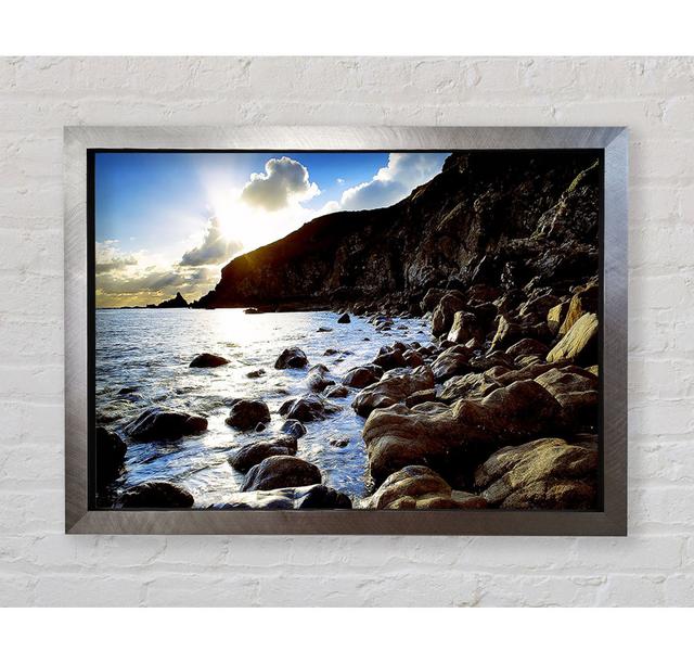 Sun Kissed Ocean Rocks - Print Bright Star Size: 42cm H x 59.7cm W on Productcaster.