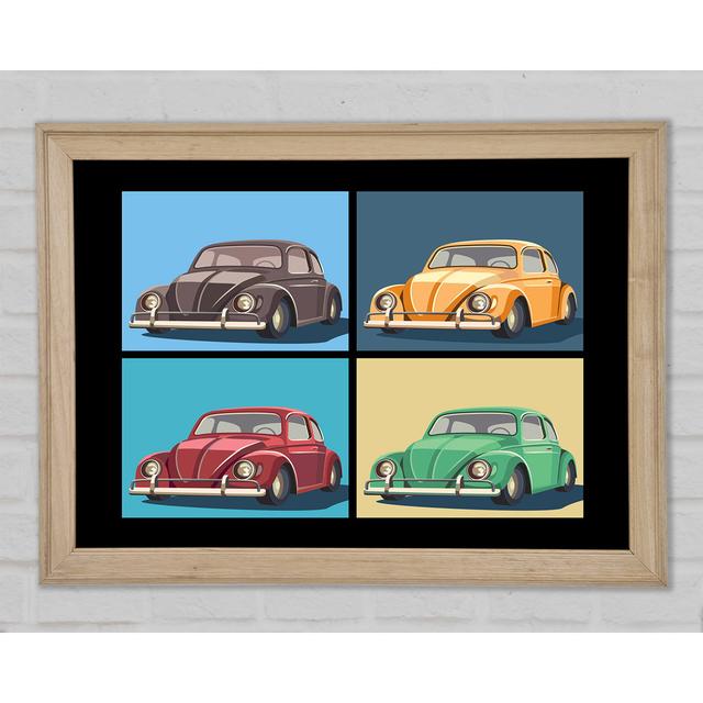 VW Beetle Pop Art - Print Rosalind Wheeler Size: 84.1cm H x 118.9cm W x 1.5cm D on Productcaster.