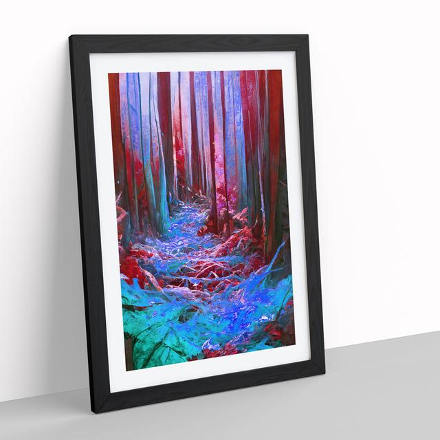 Abstract Forest No.3 - Picture Frame Graphic Art Alpen Home Frame Colour: Black, Size: 46cm H x 34cm W x 2cm D on Productcaster.