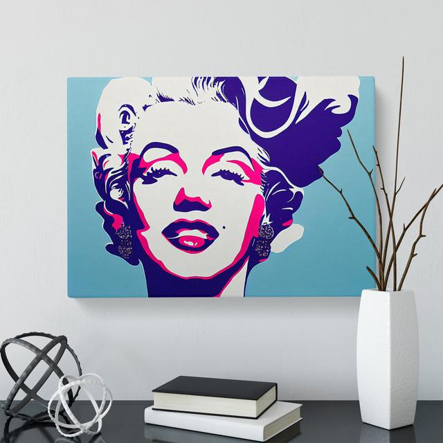 Pop Art Marilyn Monroe Vol.6 Abstract - Wrapped Canvas Print Big Box Art Size: 50cm H x 76cm W x 3cm D on Productcaster.