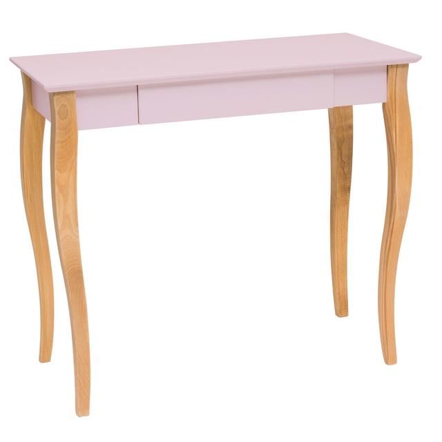 Schreibtisch Adreanna Hashtag Home Größe: 74 cm H x 105 cm B x 40 cm T, Tischplattenfarbe: Puderrosa on Productcaster.