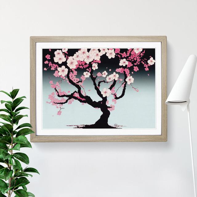 Incomparable Cherry Blossom Tree - Single Picture Frame Print ClassicLiving Size: 25cm H x 34cm W x 2cm D, Frame Colour: Oak on Productcaster.