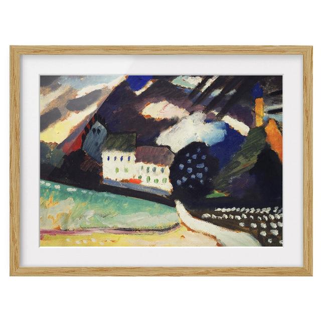 'Castle and Church' by Wassily Kandinsky - Picture Frame Painting Print on Paper East Urban Home Frame Options: Natural oak wood, Size: 50cm H x 70cm on Productcaster.