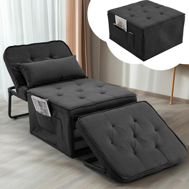 3-Sitzer Schlafsofa Ronte 17 Stories Polsterfarbe: Grau on Productcaster.