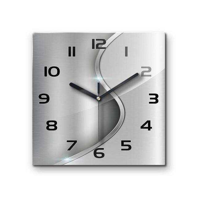 Modern 30cm Silent Wall Clock Coloray Colour: Black on Productcaster.