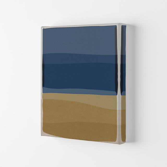 Modern Blue and Brown by Orara - Graphic Art Print on Paper 17 Stories Format: Black Framed, Size: 59.4cm H x 42cm W x 3cm D on Productcaster.