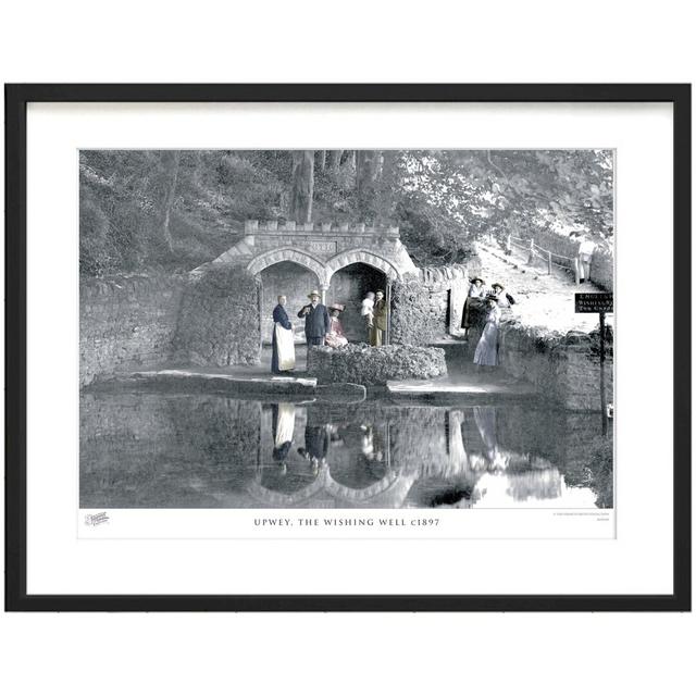 'Upwey, the Wishing Well C1897' by Francis Frith - Picture Frame Photograph Print on Paper The Francis Frith Collection Size: 45cm H x 60cm W x 2.3cm on Productcaster.