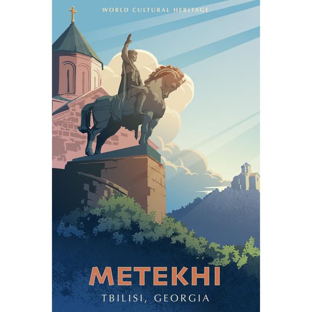 Metekhi Church by Anton Tokarev - Wrapped Canvas Graphic Art Marlow Home Co. Size: 91cm H x 61cm W on Productcaster.